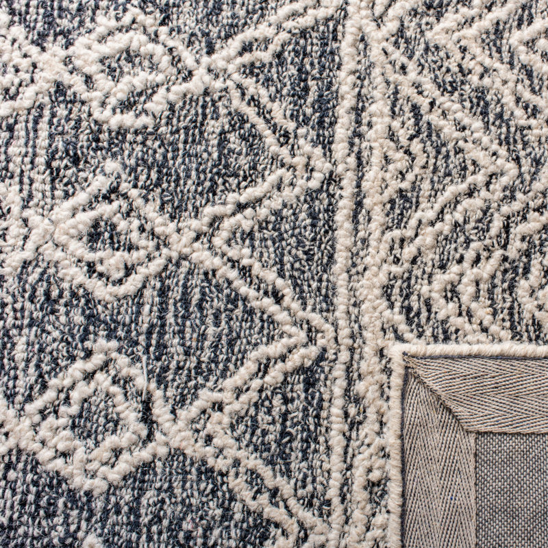 Tapis en laine et coton touffeté à la main Gardea, Rectangle de 5 pi x 8 pi