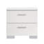 Table de chevet 2 tiroirs blanche Khya
