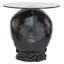 Table de bout en verre à tête de mort perdue-32817779