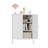 31.5" Tall Metal Side Cabinet with 2 Doors and 2 Adjustable Shelves-884539477
