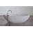 Vast Studio Studio Collection 74.8" x 39.8" Freestanding Soaking Cement Bathtub, Modern Oval Deep Soaking Tub, Spa-Inspired Luxury Bathtub for Contemporary Primary Bathroom-97549054