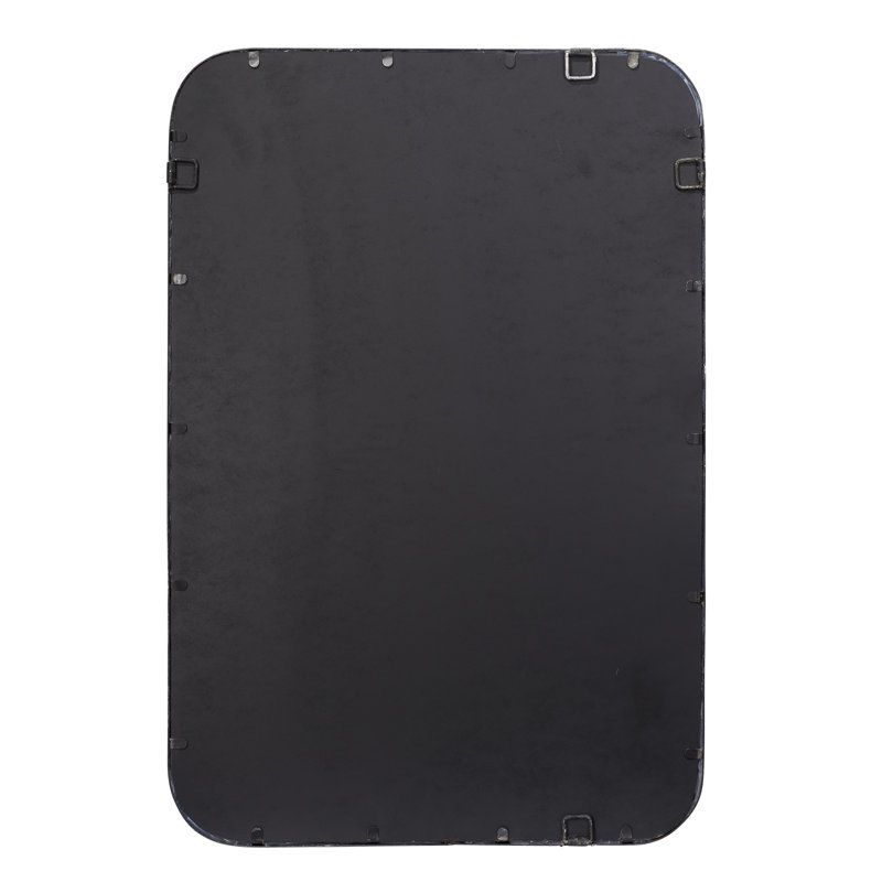 Principle Metal Wall Mirror, Black