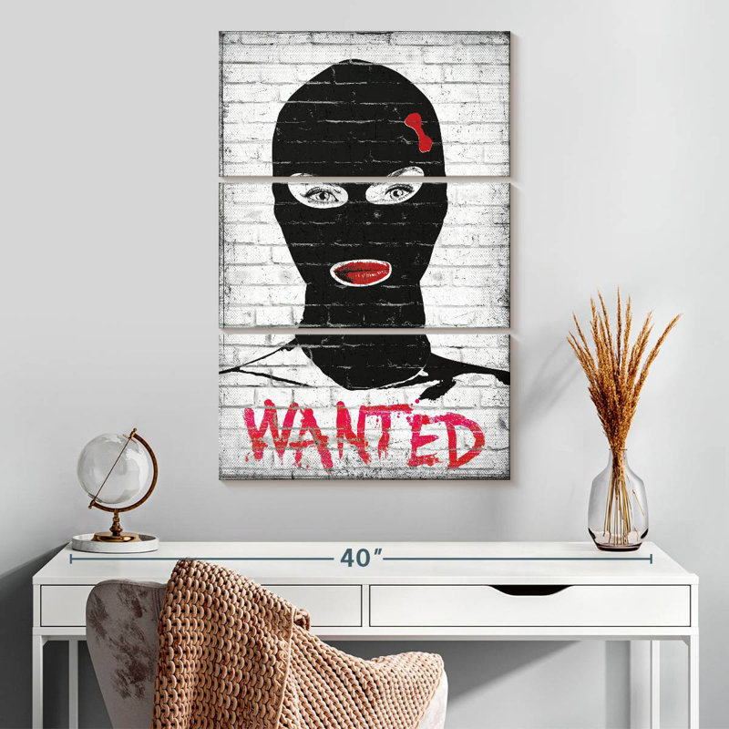 Wanted Chic Robber, 32" H x 20" W