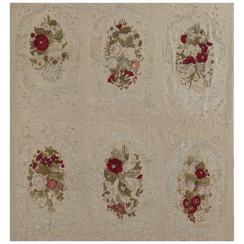 Antique One-of-a-Kind Rectangle 7'2" X 7'5" Hand Knotted Area Rug