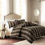 Édredon en fausse fourrure double / grand - gris, statique-120218245-120218248
