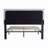 Button-Tufted Linen Upholstered Bed