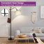 Mildreth 67'' Dimmable Arched/Arc Floor Lamp with Remote Control