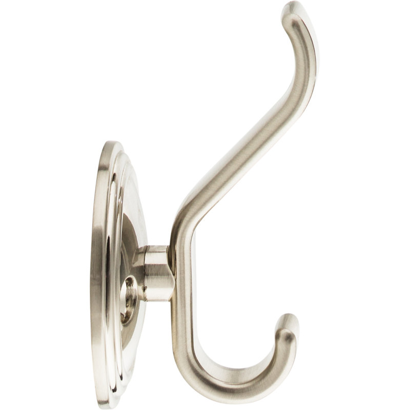 Reeded Wall Hooks, Brushed Satin Nickel