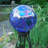 Elsenborn Weather Resistant Glass Abstract Gazing Ball