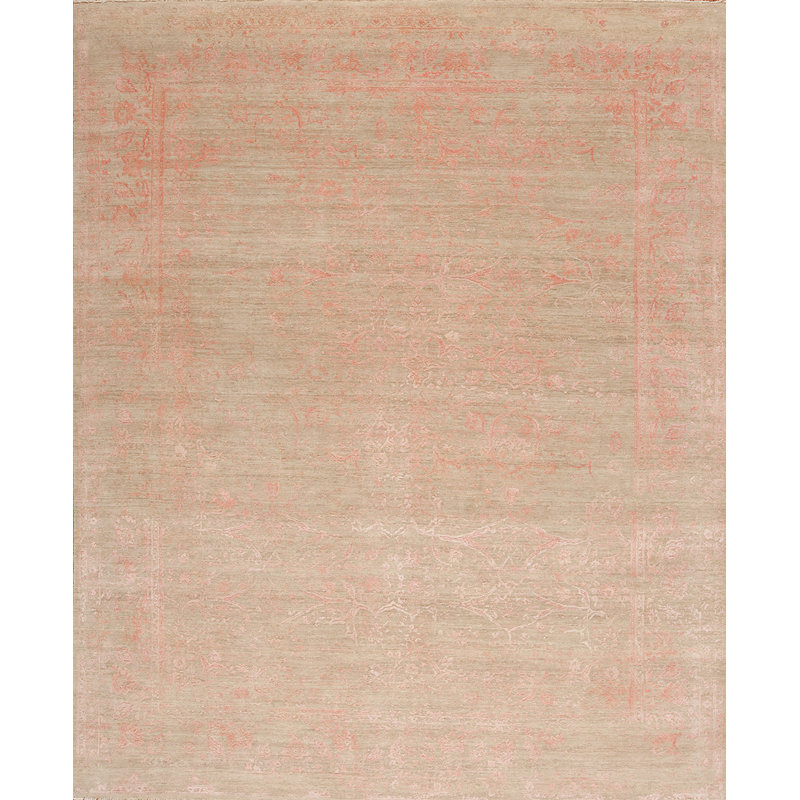 Amour Hand Knotted Area Rug, Rectangle 8; x 10'