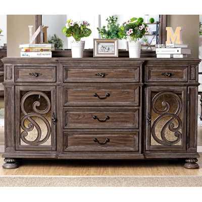 68.4"W Rustic Server, Rustic Natural Tone