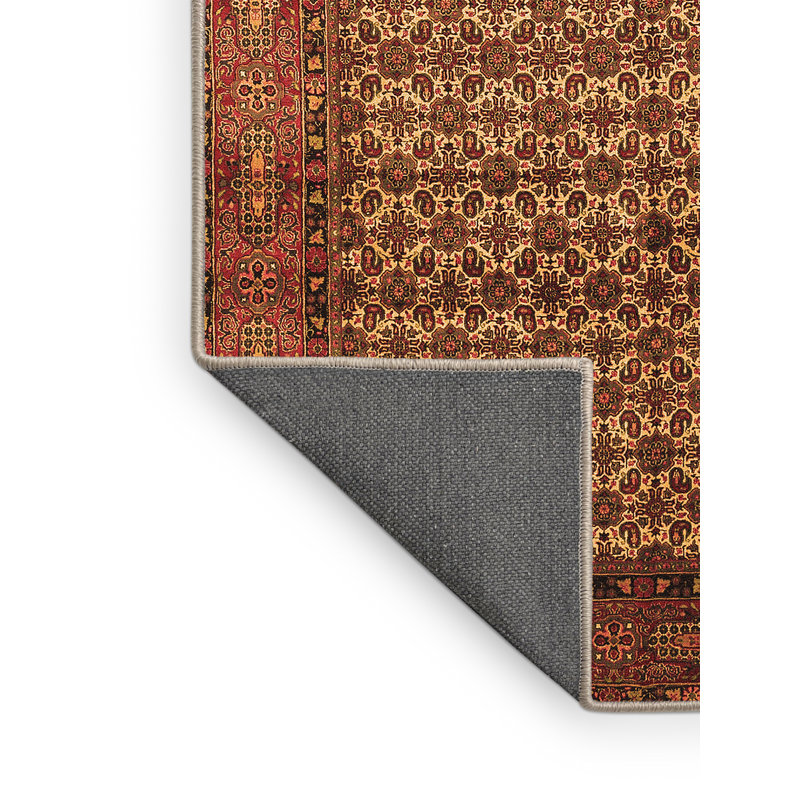 Tapis oriental en laine / polyester tissé à la machine 8 pi x 12 pi Oryen