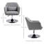 Twyman Upholstered Swivel Armchair-396864866