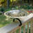 Three Hares Birdbath with Over Rail Bracket