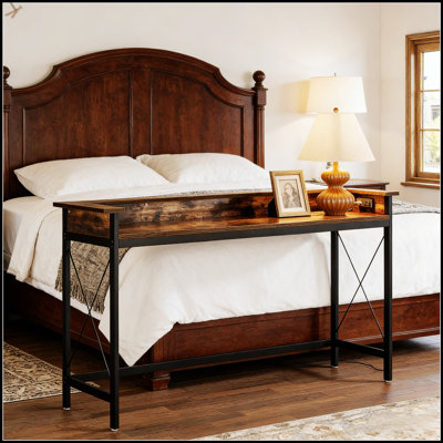 Couch Table With Electrical Outlet And USB Ports, Console And Bedside Table For Convenient Charging And Storage