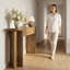 Table console 63 po avec 2 tiroirs, canapé d'entrée ovale courbé avec rangement-144926945