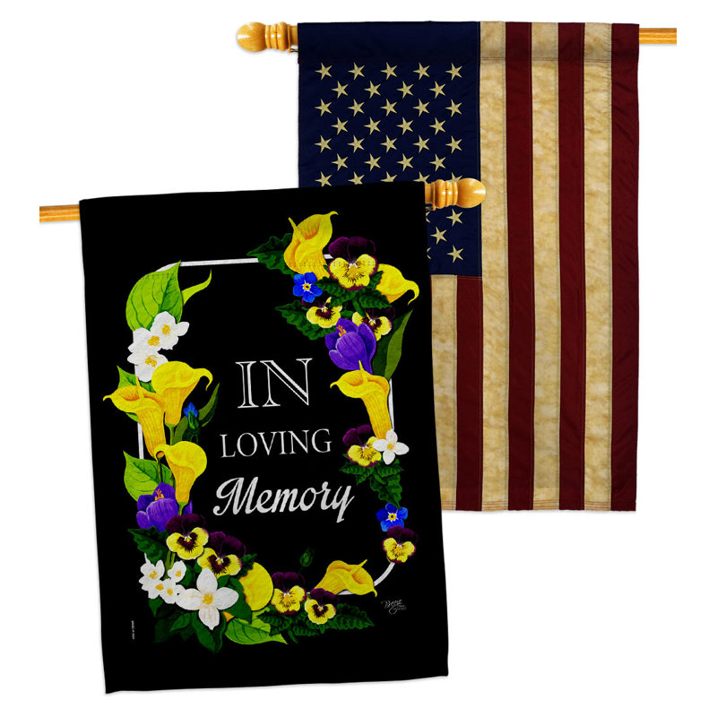Double Sided 40'' H x 28'' W Polyester House Flag