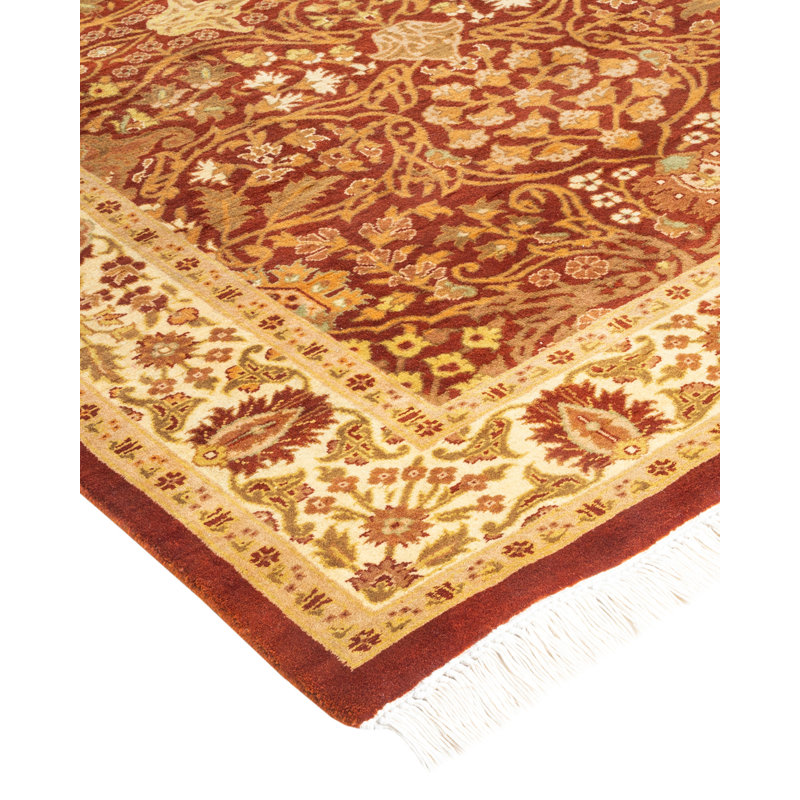 Classic One-of-a-Kind 3'2" X 12'7" Hand Knotted Area Rug