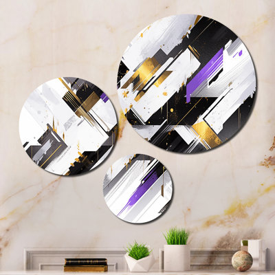 Abstract Wall Decor on Metal