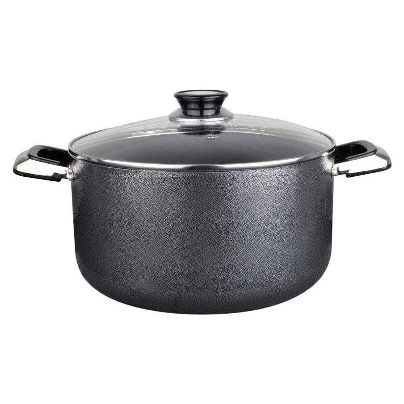 Aramco Imports Inc. Non-Stick Aluminum Round Dutch Oven, 3 qt