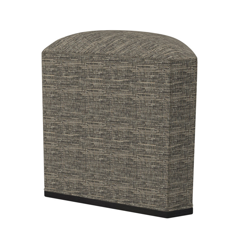 Quinn Novelty Ottoman, Elise Harbor 100% Polyester, Espresso