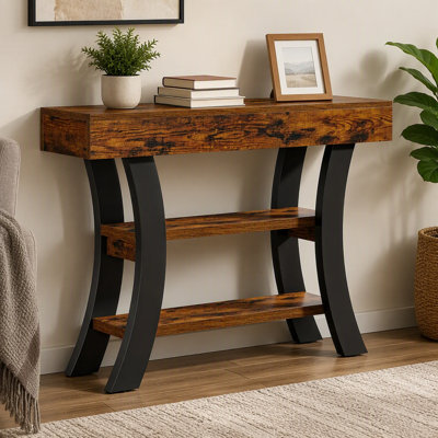 Table console avec tablettes