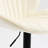 2 Bar Stools In Cream, Adjustable With Back And Foot Rest, Suited For Kitchen Pub Counter Heights Footrest Supplied, Meeting Requirements Of Height Users