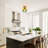 1 - Light Glass Semi Flush Mount Ceiling Light