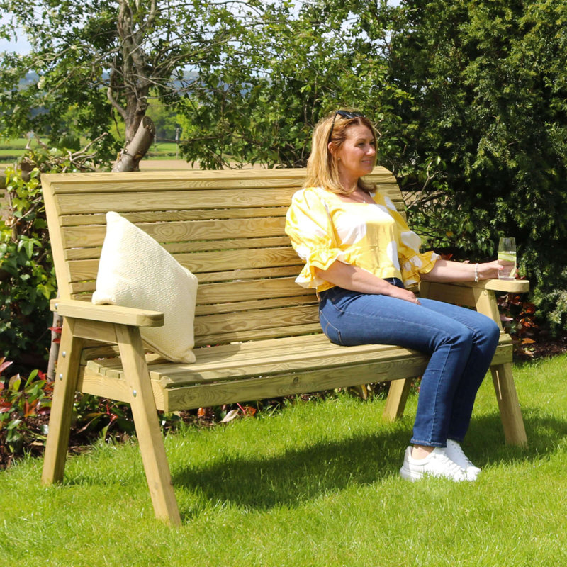 Strachan Solid Wood Outdoor Bench