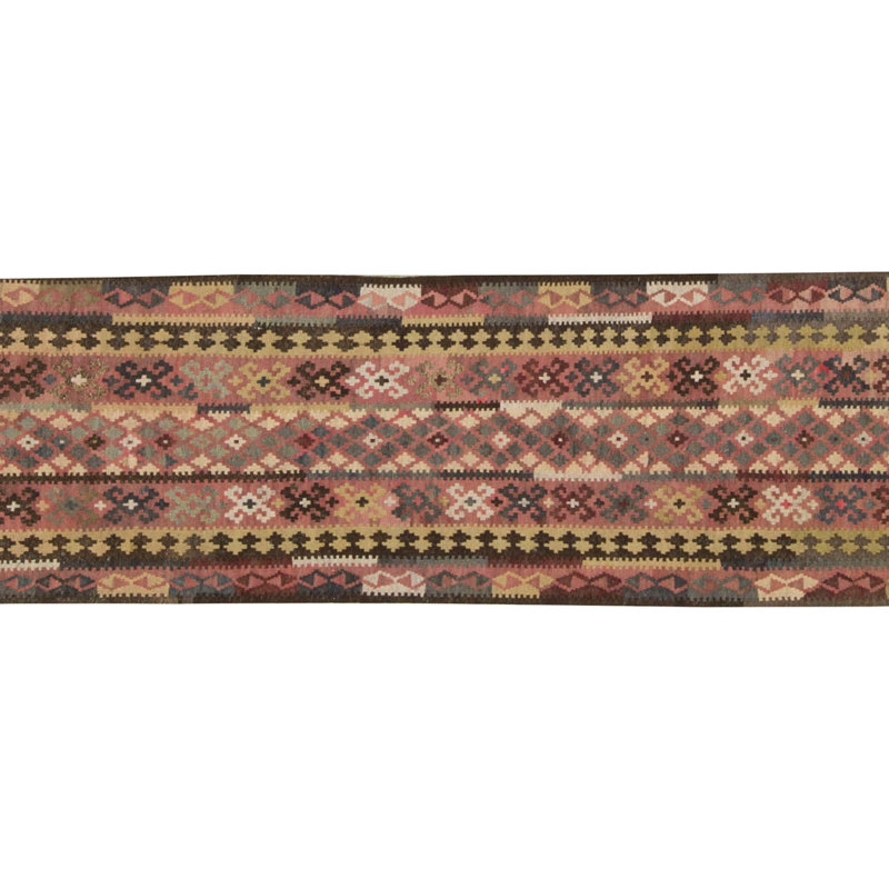 Afghan One-of-a-Kind Runner 2'6" X 11' Hand Knotted Area Rug
