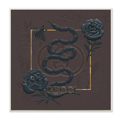 " Dark Glam Fashion Brand Snake Rich Floral " by Ziwei Li