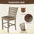 Set Of 2,Dining Counter Height Chairs Modern Farmhouse Rustic Look Distressed Design Ladderback Solid Wood