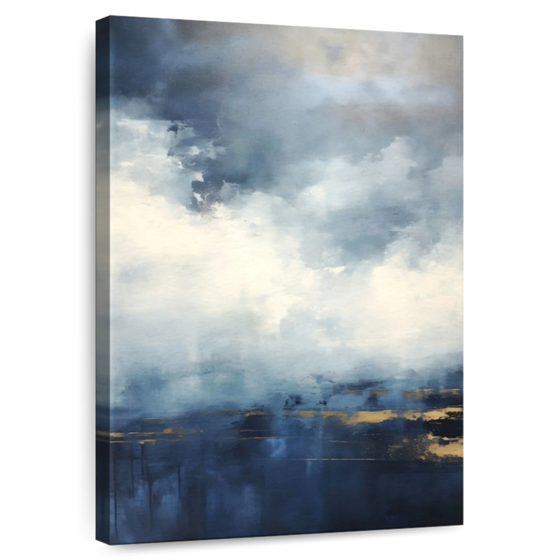 Gilded Clouds I, 45" H x 30" W