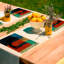 Napperon abstrait en polyester