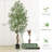 Olive Tree in Pot with Realistic Leaves and Natural Trunk,Olive Plants with Fruits for Home Decor-933122958