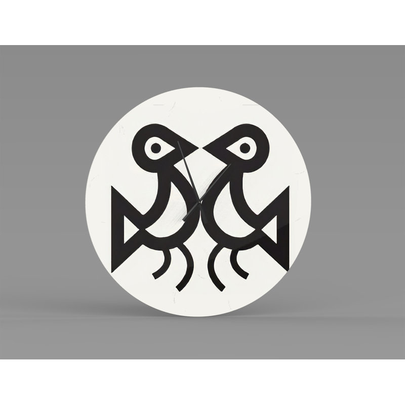 Horloge murale tribu-Love Birds, Moyenne