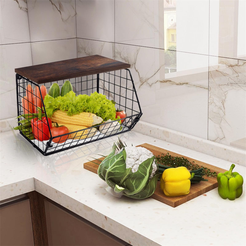 Williston Forge Benhart Metal Fruit Basket