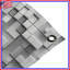 Tapisserie murale blocs géométriques gris - Décoration murale blocs géométriques-130093864