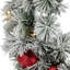 Guirlande de Noël pré-éclairée avec pin enneigé 24 po avec lumières blanc chaud