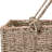 DTX Intl 14-Inch Wicker Staircase Basket with Handles - Handmade L-Shaped Woven Seagrass Stair-Style Storage Organizer - Durable Container-1853452627