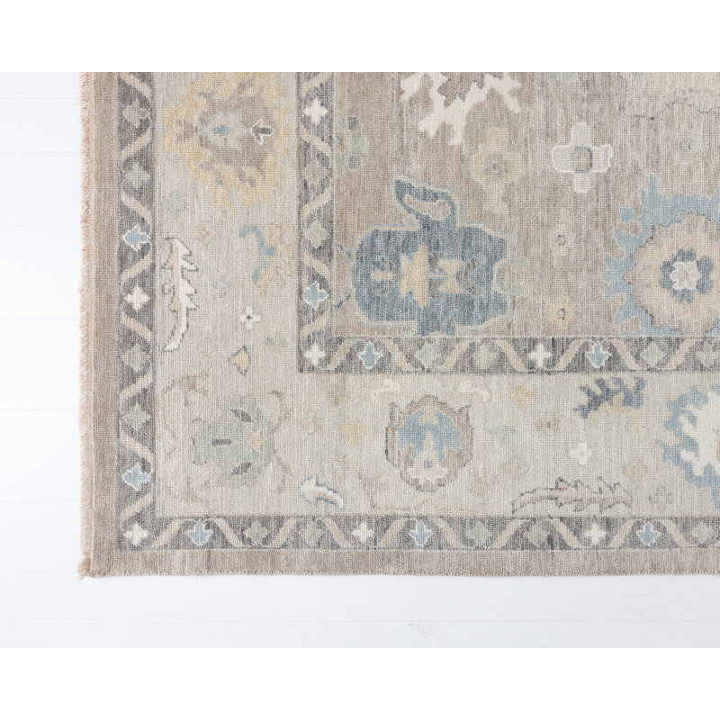 Hand Knotted Wool Oriental Area Rug, Rectangle 8' x 10'