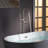 Single Handle Floor Mounted Freestanding Tub Faucet with Handshower-64114626