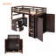 Lit mezzanine avec tiroirs, bureau et armoire-espresso-298807694