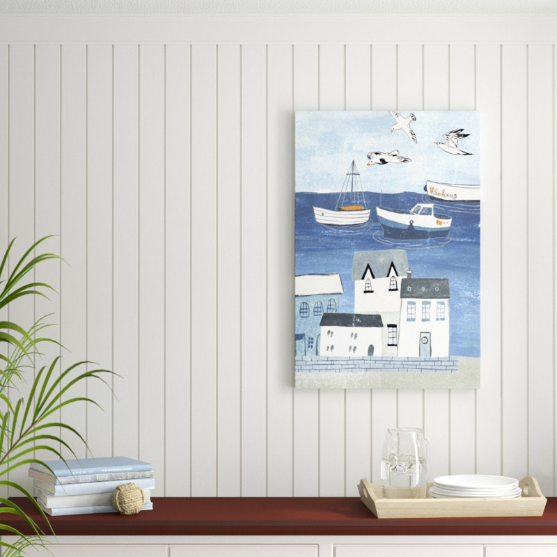 Sailors Rest I by Melissa Wang - Painting, 91cm H x 61cm W, Wrapped Canvas
