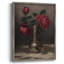 Reproduction florale vintage avec encadrement CCLXIV - bois massif-2110465131