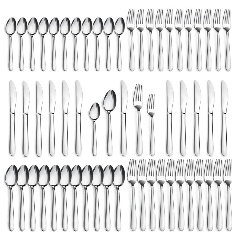 60-Pcs Silverware Set Service For 12