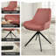 Chaise de bureau en lin Loklun-349842849