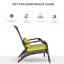 Chaise longue avec accoudoirs avec coussin Winir Porter