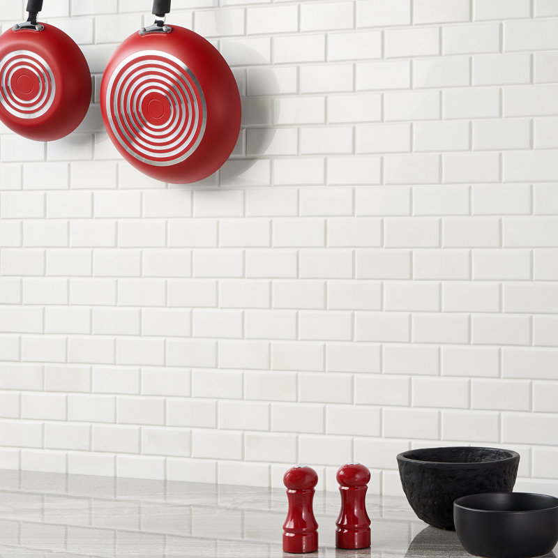 Joint 2" x 4" Marble Brick Joint Mosaic Wall Tile
