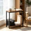 Table d'appoint étroite et compacte pour petits espaces, table de chevet mince à 2 niveaux pour salon, chambre à coucher, table de chevet, table basse compacte-1119157306-1119157308-1119157305